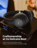 Tribit XFree Tune Bluetooth Headphones Over Ear - Wireless Headphones 40 Hrs Playtime, Hi-Fi Stereo Sound with Rich Bass, Soft Earmuffs, Black