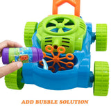 Lydaz Bubble Mower for Toddlers, Kids Bubble Blower Machine Lawn Games, Outdoor Push Toys Gifts for 1 2 3 4 5 Years Old Baby Boys Girls