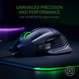 Razer Basilisk Gaming Mouse: 16,000 DPI Optical Sensor - Chroma RGB Lighting - 8 Programmable Buttons - Mechanical Switches - Matte Black