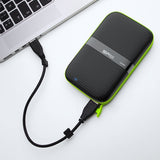 Silicon Power 2TB Rugged Portable External Hard Drive Armor A60, Shockproof USB 3.0 for PC, Mac, Xbox and PS4, Black Green