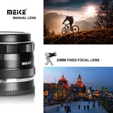Meike 35mm f/1.7 Large Aperture Manual Focus APS-C Lens for Fujifilm X Mount Mirrorless Camera X-T3 X-H1 X-Pro2 X-E3 X-T1 X-T2 X-T10 X-T20 X-A2