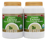 Baron's USDA Organic Tahini - Pure Ground Sesame Kosher 16-ounce Jars (Pack of 2)