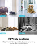 Pet Camera, Lefun 1080P Wireless Security Camera with Sound Detect Motion Tracking Two Way Audio Updated Cloud Surveillance Camera Supports 2.4G WiFi