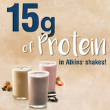 Atkins Gluten Free Protein-Rich Shake, Milk Chocolate Delight, Keto Friendly, 12 Count