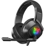 ONIKUMA Xbox One Headset Wired Stereo Gaming Headset for PS4/PC/Xbox One Controller/Laptop/iPad/Nintendo Switch, Noise Canceling Over-Ear （Black）