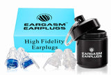 Eargasm High Fidelity Earplugs for Concerts Musicians Motorcycles Noise Sensitivity Conditions (Ear Plugs Come in Premium Gift Box Packaging) - Blue