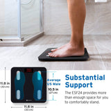 Etekcity Scale, Smart Body Fat Scale, Bathroom Bluetooth Digital Weight Scale Tracks 13 Key Compositions Analyzer, 6mm-Thick Glass, 400 lbs