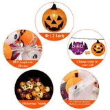 Halloween String Lights (Pumpkin, Ghost and Bat), 10 Foot 20 LEDs Halloween Decoration Lights