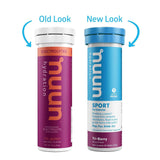 Nuun Sport: Electrolyte-Rich Sports Drink Tablets, Citrus Berry Mixed Flavor Pack, Box of 4 Tubes (40 servings), Sports Drink for Replenishment