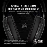 Corsair HS60 – 7.1 Virtual Surround Sound PC Gaming Headset w/USB DAC - Discord Certified Headphones – Compatible with Xbox One, PS4 – Carbon