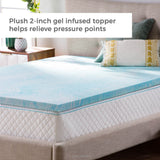 Linenspa 2 Inch Gel Swirl Memory Foam Topper - Twin
