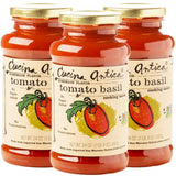 Cucina Antica - Tomato Basil Pasta Sauce - 24oz (Pack of 3) - Non GMO, Whole 30 Approved, Gluten Free