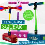 Flybar Foam Pogo Jumper for Kids Fun and Safe Pogo Stick, Durable Foam and Bungee Jumper for Ages 3 and up Toddler Toys, Supports up to 250lbs