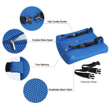 LoveHome Memory Foam Lumbar Support Back Cushion with 3D Mesh Cover Balanced Firmness Designed for Lower Back Pain Relief- Ideal Back Pillow (Azure)