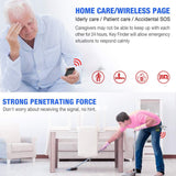 Key Finder, EALNK Wireless RF Item Locator Remote Control Finder Phone Locator, House Keychain Tracker Pet Wallet Finder (Wireless Key Finder-5)