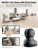 Pet Camera, Lefun 1080P Wireless Security Camera with Sound Detect Motion Tracking Two Way Audio Updated Cloud Surveillance Camera Supports 2.4G WiFi