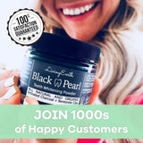 Black Pearl Activated Charcoal Teeth Whitening Toothpaste - Organic Coconut Charcoal - Freshens Breath - Remineralizing Tooth Powder
