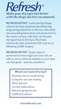 Refresh Optive Lubricant Eye Drops, 60 Single-Use Containers, 0.01 fl oz (0.4mL) each Sterile