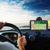 Car GPS Navigation, LONGRUF 7 inch 8GB&256MB GPS Navigation System,Spoken Turn- to-Turn Traffic Alert Vehicle Car GPS, (Free Update Lifetime Map)