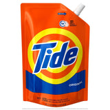 Tide Laundry Detergent Liquid, Original Scent, HE Turbo Clean, Pack of 3 Smart Pouches, 48 oz Each, 93 Loads Total