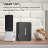 Mini PC Fanless Intel Atom Quad Core CPU 4GB DDR/64GB eMMC Mini Desktop Computer Windows 10 Pro HDMI and VGA Port 2.4/5.8G WiFi BT4.2 USB3.0