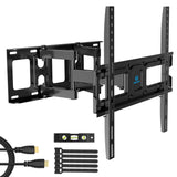 TV Wall Mount Bracket Full Motion Dual Swivel Articulating Arms Extension Tilt Rotation