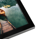 Americanflat 12x18 Black Poster Frame - Shatter-Resistant Glass - Hanging Hardware Included