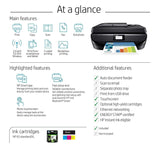 HP OfficeJet 5255 Wireless All-in-One Printer, HP Instant Ink & Amazon Dash Replenishment ready (M2U75A), Black