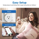 Etekcity Smart Plug, Works with Alexa, Google Home and IFTTT, WiFi Energy Monitoring Mini Outlet with Timer (2-Pack), No Hub Required, ETL , White