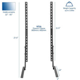Universal LCD Flat Screen TV Table Top VESA Mount Stand Black | Base fits 22" to 65"