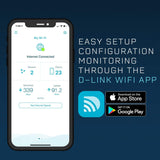 D-Link AC1750 Wifi Router, Gigabit Router for 4K Streaming and Gaming, Smart Dual Band, MU-Mimo