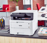 Brother HL-L3290CDW Compact Digital Color Printer Providing Laser Printer Quality Results with Convenient Flatbed Copy & Scan, Wireless Printing