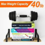 Love-KANKEI Floating Shelves Wall Mounted Set of 3, Rustic Wood Wall Storage Shelves, Carbonized Black