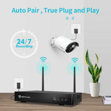 HeimVision HM241 WiFi Security Camera System, 8CH 1080P NVR 4Pcs 960P Outdoor