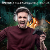 Xbox One Gaming Headset - ONIKUMA Xbox One Headphone with 7.1 Surround Sound, Noise Canceling Earpads & Mic, Soft Memory Earmuff