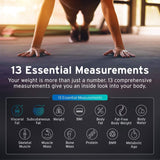 Etekcity Scale, Smart Body Fat Scale, Bathroom Bluetooth Digital Weight Scale Tracks 13 Key Compositions Analyzer, 6mm-Thick Glass, 400 lbs