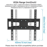 Everstone TV Wall Mount Fit for Most 26"-60" TVs Dual Articulating Arm Full Motion Tilt Swivel Bracket 14" Extension Arm