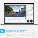 Both 1080P FHD Front and Rear Dual Lens Dash Cam in Car Camera Recorder Crosstour External GPS HDR Both 170°Wide Angle Motion Detection (CR900)