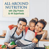 Garden of Life Meal Replacement Vanilla Powder, 28 Servings, Organic Raw Plant Based Protein Powder, Vegan, Gluten-Free