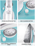 Steam Iron for Clothes, DECEN 1700W Iron