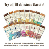 GoMacro MacroBar Organic Vegan Protein Bars Peanut Butter + Chocolate Chip 2.4 Ounce Bars (Pack of 12)