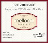 Mellanni Sheet Set Brushed Microfiber 1800 Bedding-Wrinkle Fade, Stain Resistant - Hypoallergenic - 3 Piece (Twin, Baby Blue),