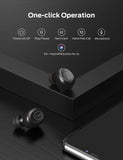 Tribit X1 Wireless Earbuds - Bluetooth 5.0 3D Stereo Deep Bass 18Hrs Playtime Bluetooth Earbuds for Sports Running, True Wireless Earbuds Grey Black