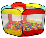 Click N' Play Pack of 200 Phthalate Free BPA Free Crush Proof Plastic Ball, Pit Balls - 6 Bright Colors in Reusable & Durable Storage Mesh Bag Zipper