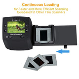 DIGITNOW! 135 Film Negative Scanner High Resolution Slide Viewer,Convert 35mm Film&Slide to Digital JPEG Save into SD Card , with Slide Mounts Feeder