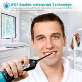 Water Flosser Professional Cordless Dental Oral Irrigator - Portable and Rechargeable IPX7 Waterproof 3 Modes Water Flossing with Cleanable Water