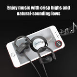 LETSCOM Bluetooth Headphones IPX7 Waterproof, Wireless Sport Earphones, BlackGray