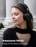 COWIN E7 PRO [Upgraded] Active Noise Cancelling Headphones Bluetooth Headphones with Microphone/Deep Bass Wireless Headphones Over Ear, Black