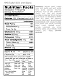 HMR Turkey Chili with Beans Entree, 8 oz. Servings, 6 Count
