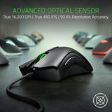 Razer DeathAdder Elite Gaming Mouse: 16,000 DPI Optical Sensor - Chroma RGB Lighting - 7 Programmable Buttons - Mechanical Switches - Matte Black